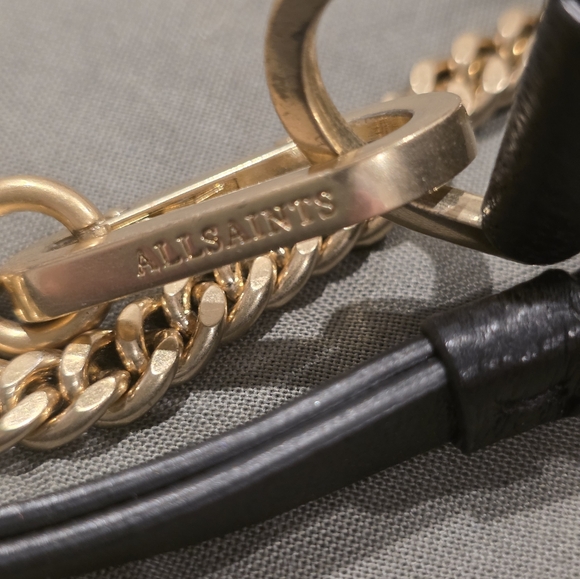 All Saints Gray and Gold Women's Bag - Picture 4 of 4